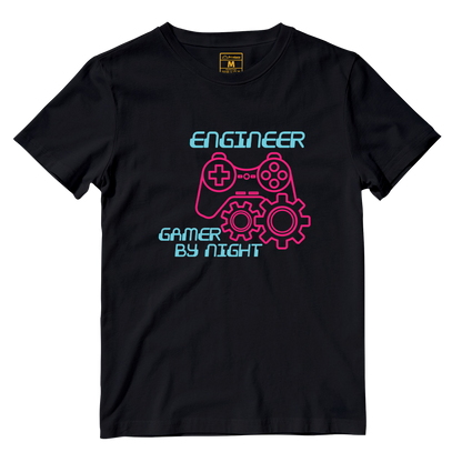 Cotton Shirt: Gamer By Night