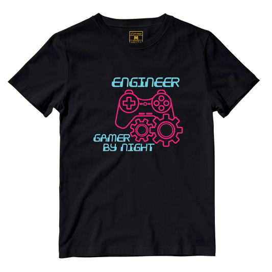 Cotton Shirt: Gamer By Night