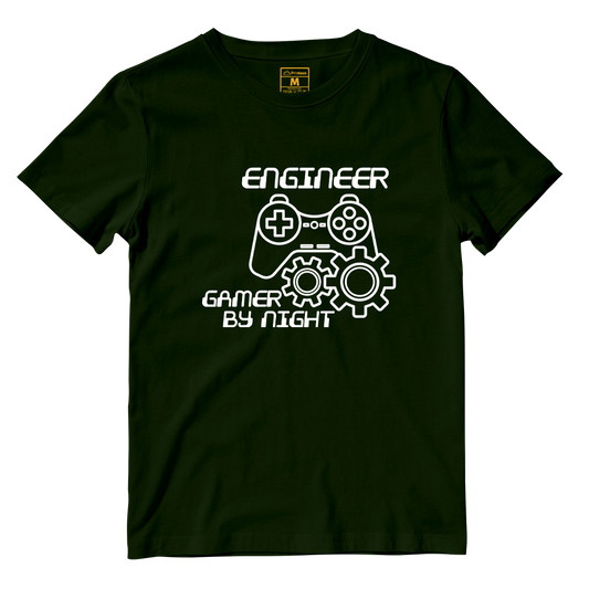 Cotton Shirt: Gamer By Night