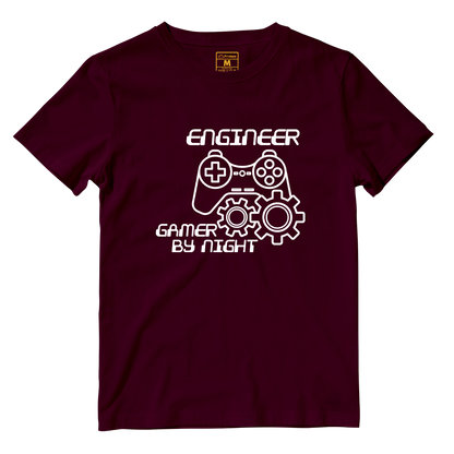 Cotton Shirt: Gamer By Night