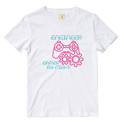 Cotton Shirt: Gamer By Night