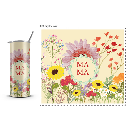 20oz. Slim Tumbler: Garden Mama