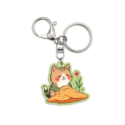 Acrylic Bag Charm: Gardener Cat