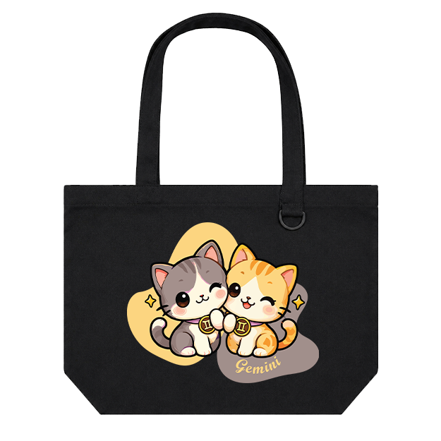 Landscape Tote Bag: Gemini Cartoon