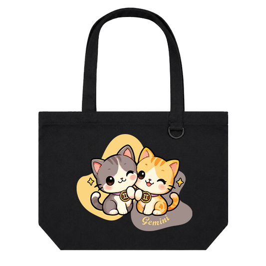 Landscape Tote Bag: Gemini Cartoon