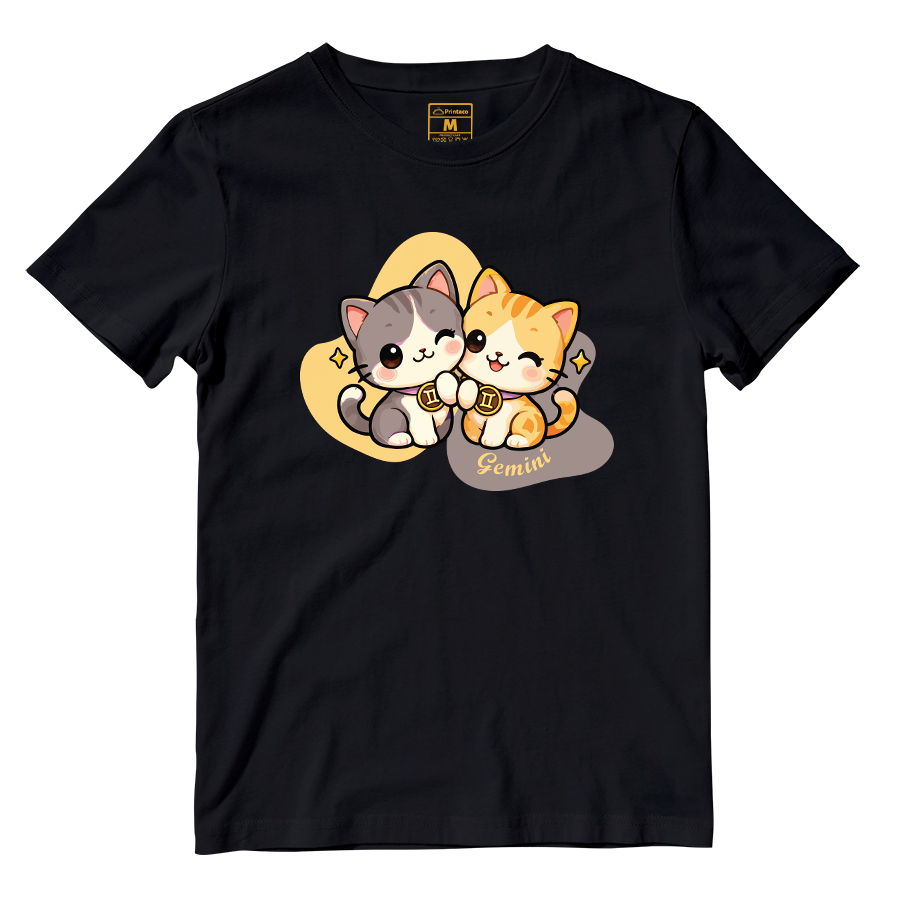 Cotton Shirt: Gemini Cartoon