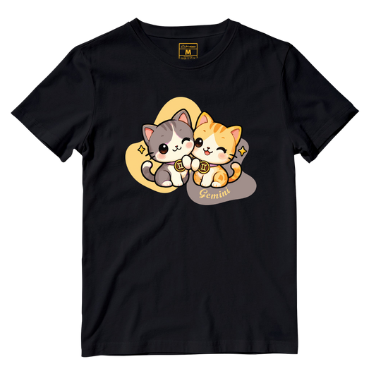 Cotton Shirt: Gemini Cartoon