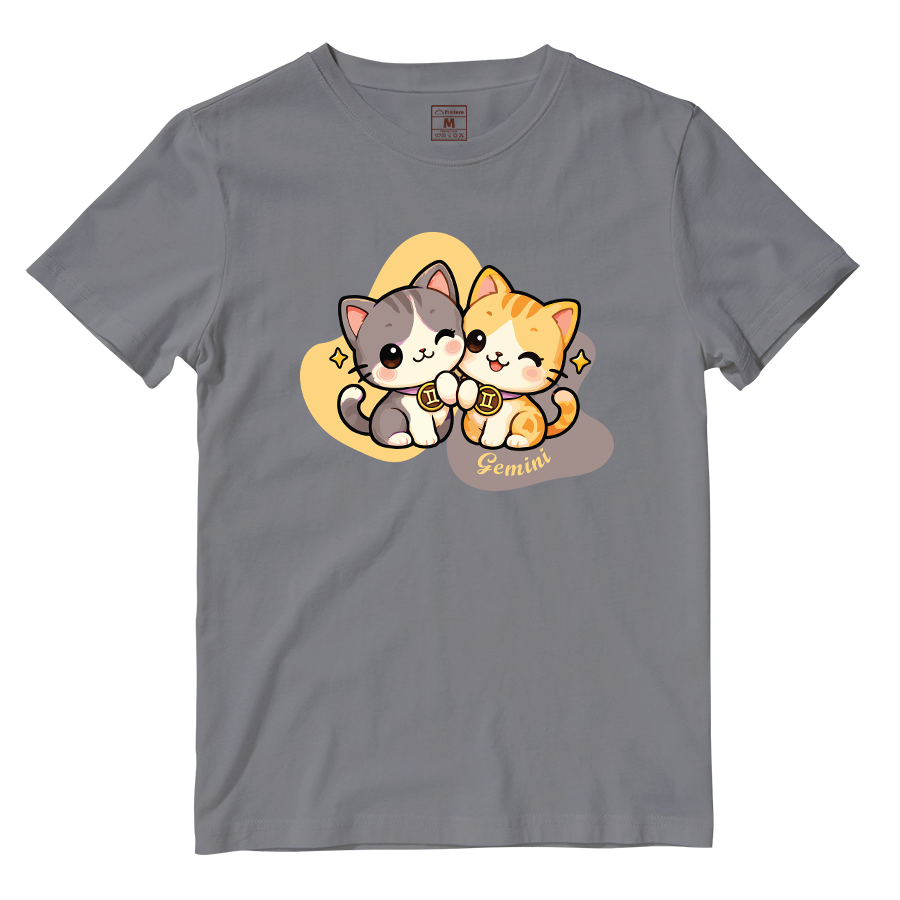 Cotton Shirt: Gemini Cartoon