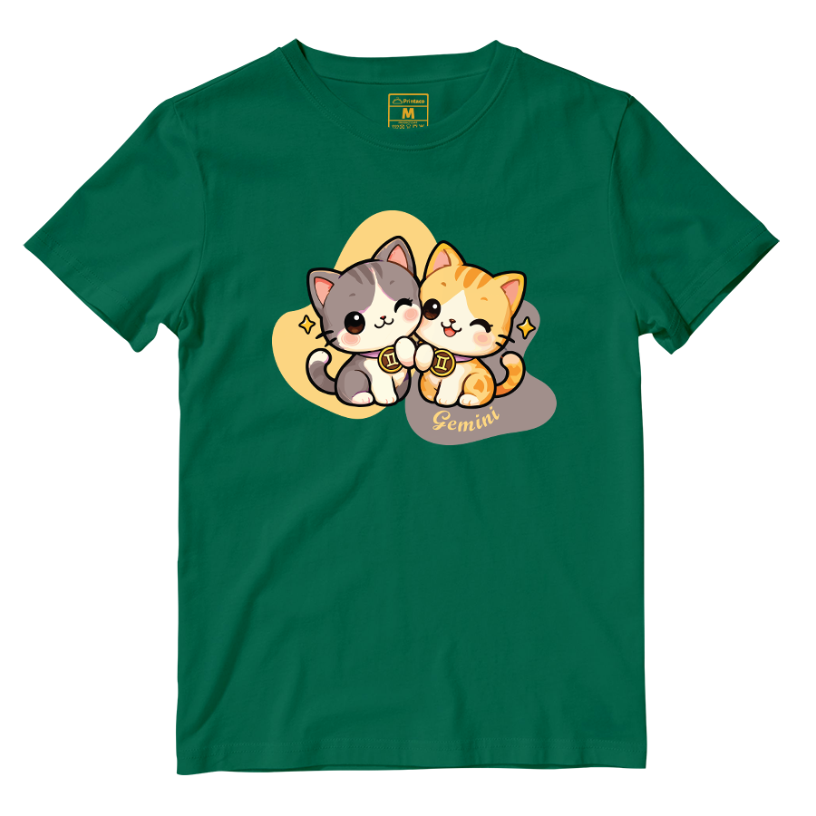 Cotton Shirt: Gemini Cartoon