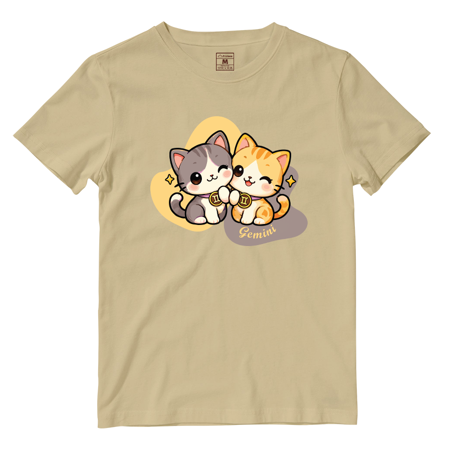 Cotton Shirt: Gemini Cartoon