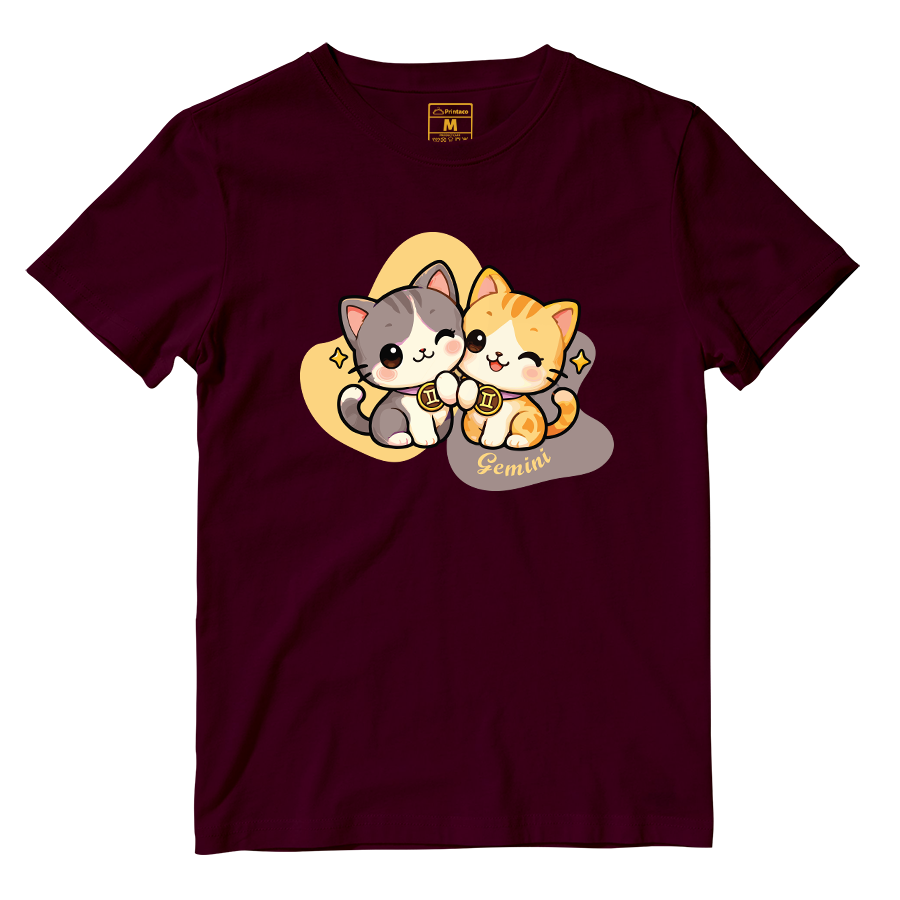 Cotton Shirt: Gemini Cartoon