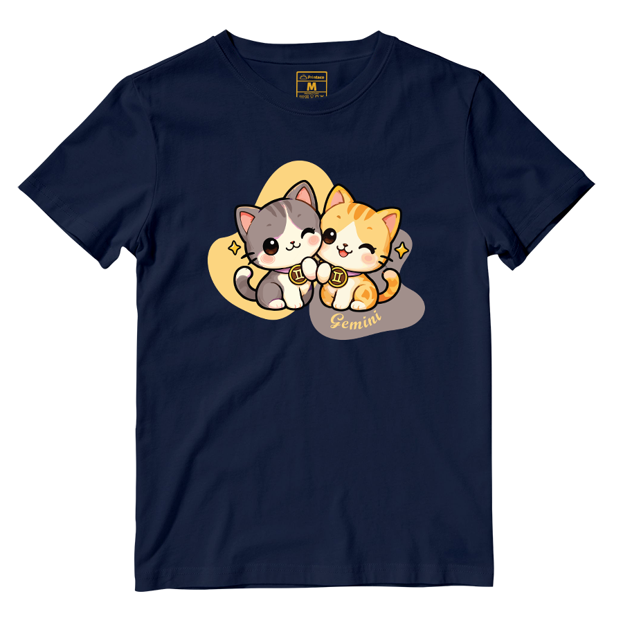 Cotton Shirt: Gemini Cartoon