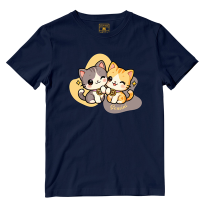 Cotton Shirt: Gemini Cartoon