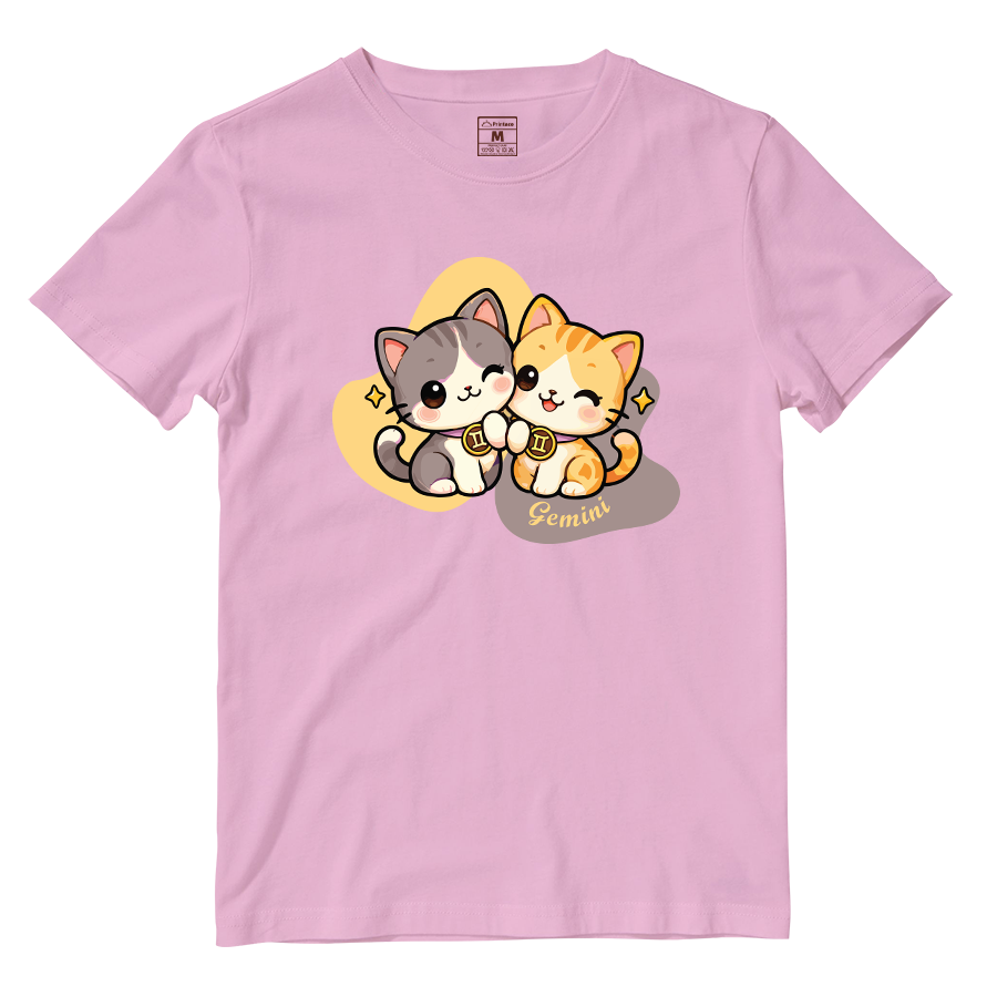 Cotton Shirt: Gemini Cartoon