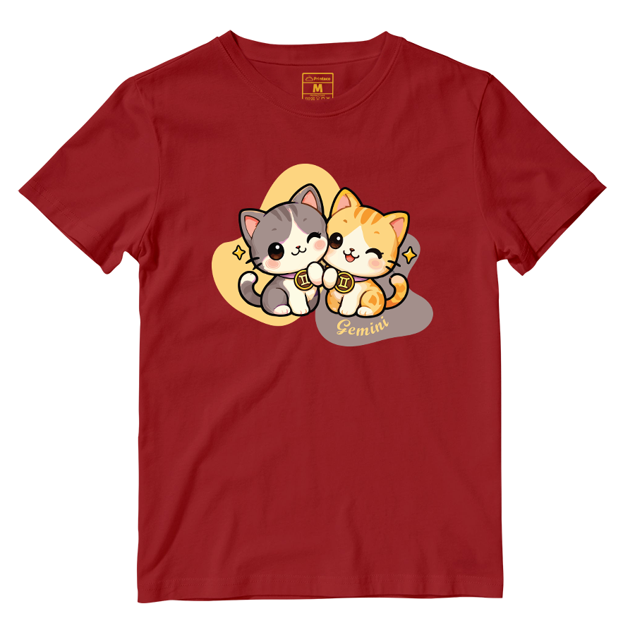 Cotton Shirt: Gemini Cartoon