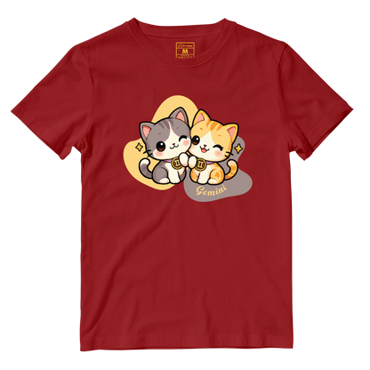 Cotton Shirt: Gemini Cartoon