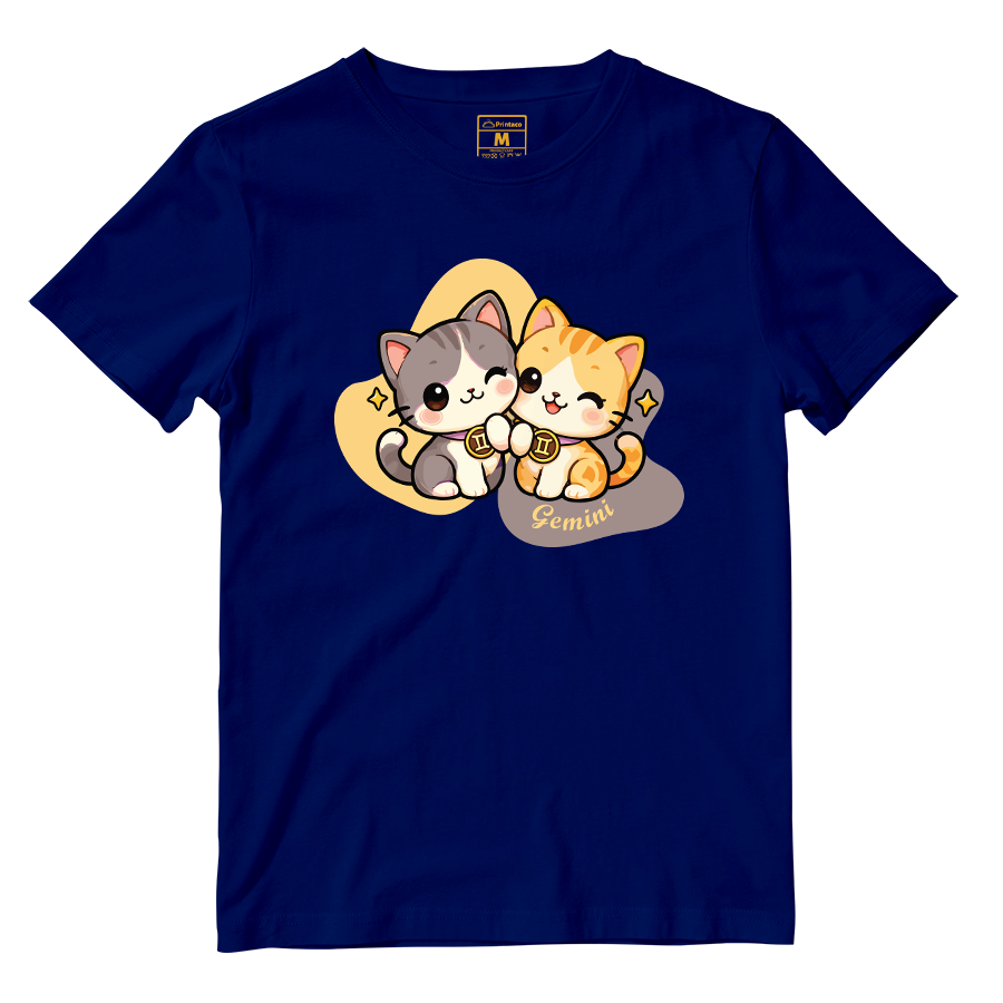 Cotton Shirt: Gemini Cartoon