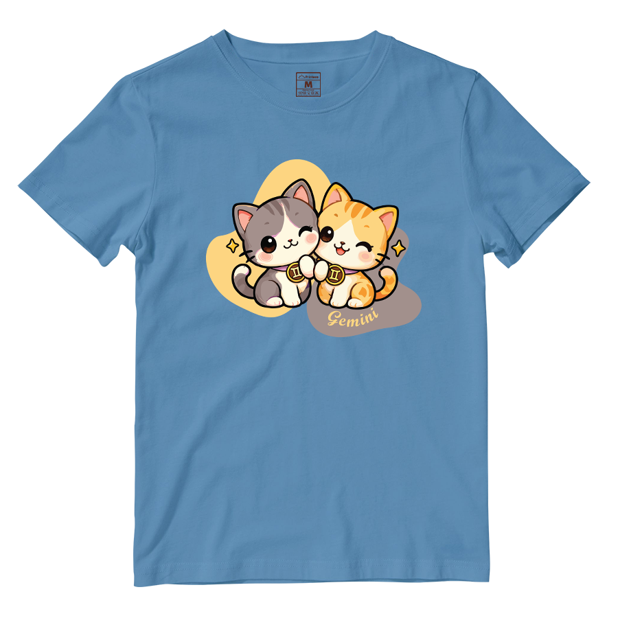 Cotton Shirt: Gemini Cartoon