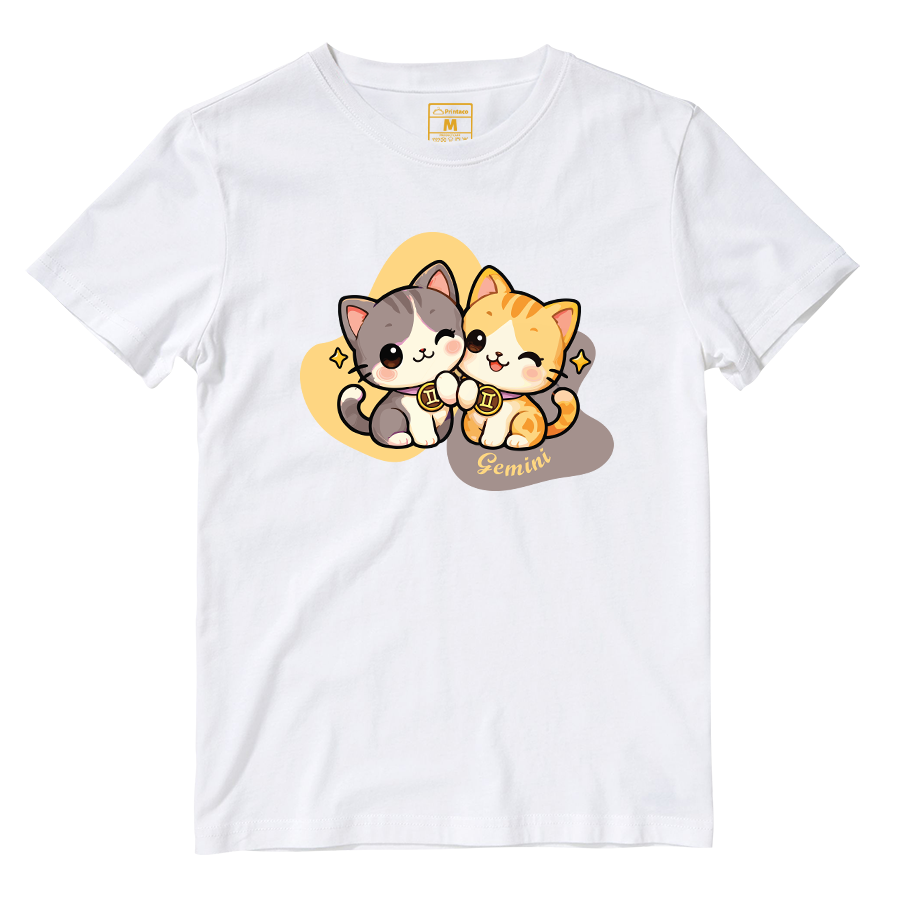 Cotton Shirt: Gemini Cartoon