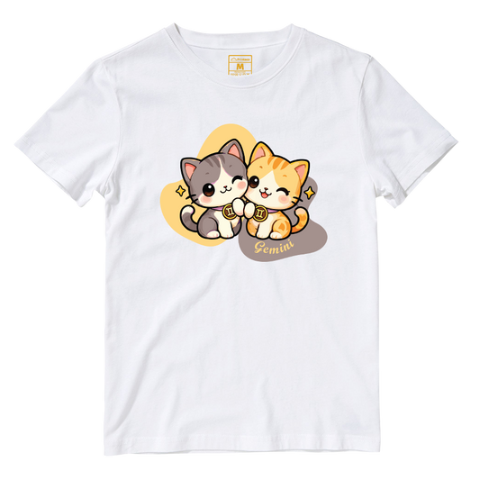 Cotton Shirt: Gemini Cartoon