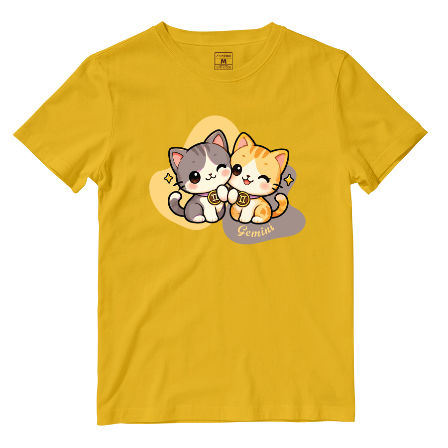 Cotton Shirt: Gemini Cartoon