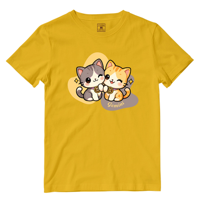 Cotton Shirt: Gemini Cartoon