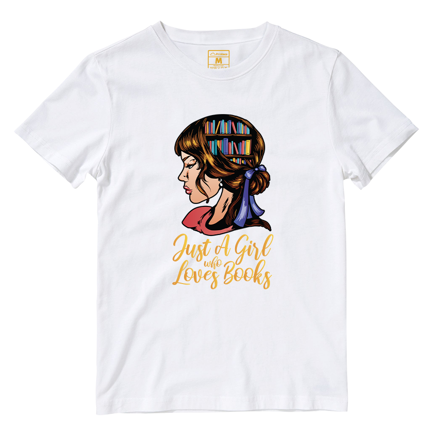 Cotton Shirt: Girl Love Books