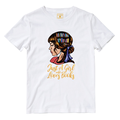 Cotton Shirt: Girl Love Books