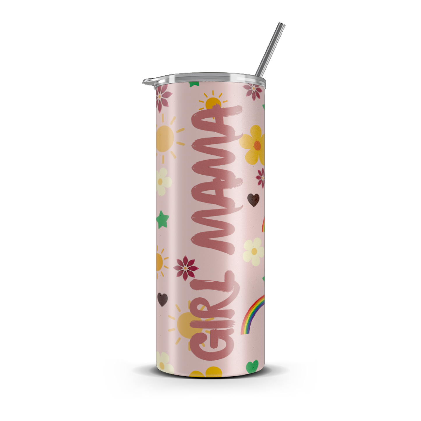 20oz. Slim Tumbler: Girl Mama