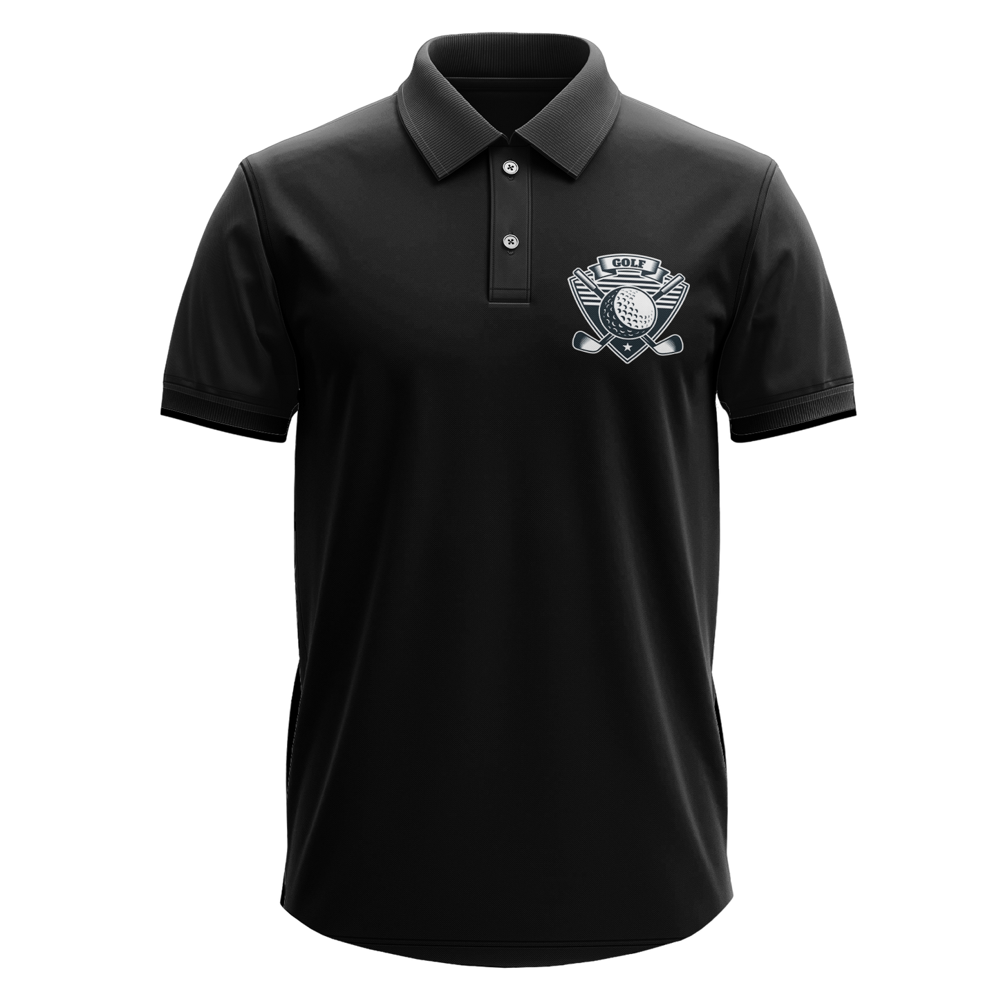 Drifit Polo Shirt: Golf Badge Pocket