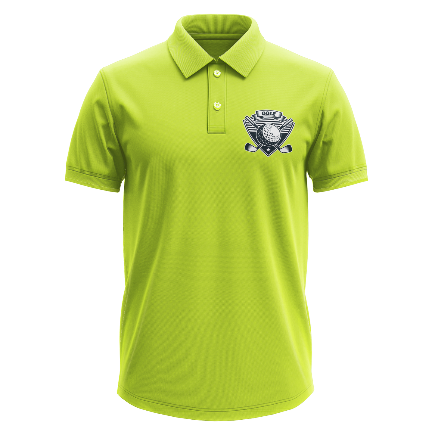 Drifit Polo Shirt: Golf Badge Pocket
