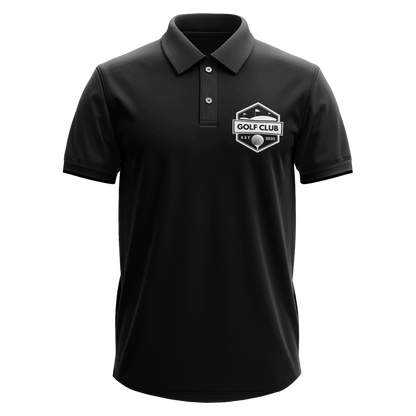 Drifit Polo Shirt: Golf Club Est. 2025 Classic Shield pocket