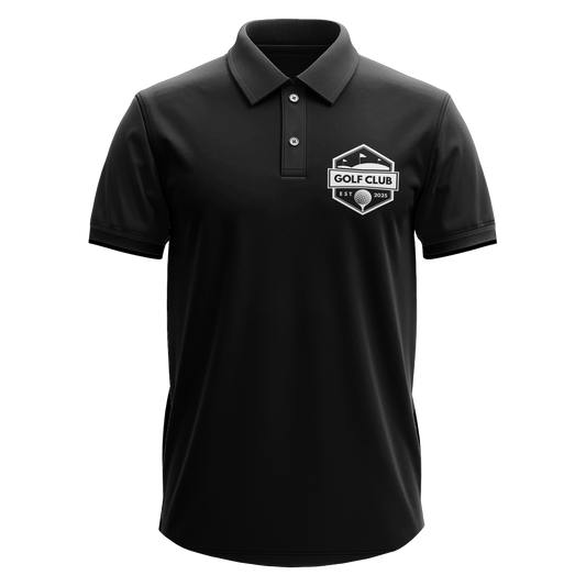 Drifit Polo Shirt: Golf Club Est. 2025 Classic Shield pocket