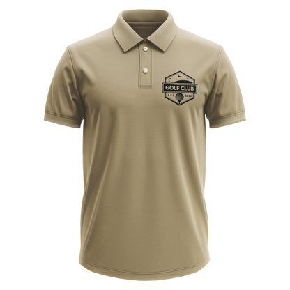 Drifit Polo Shirt: Golf Club Est. 2025 Classic Shield pocket