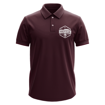 Drifit Polo Shirt: Golf Club Est. 2025 Classic Shield pocket