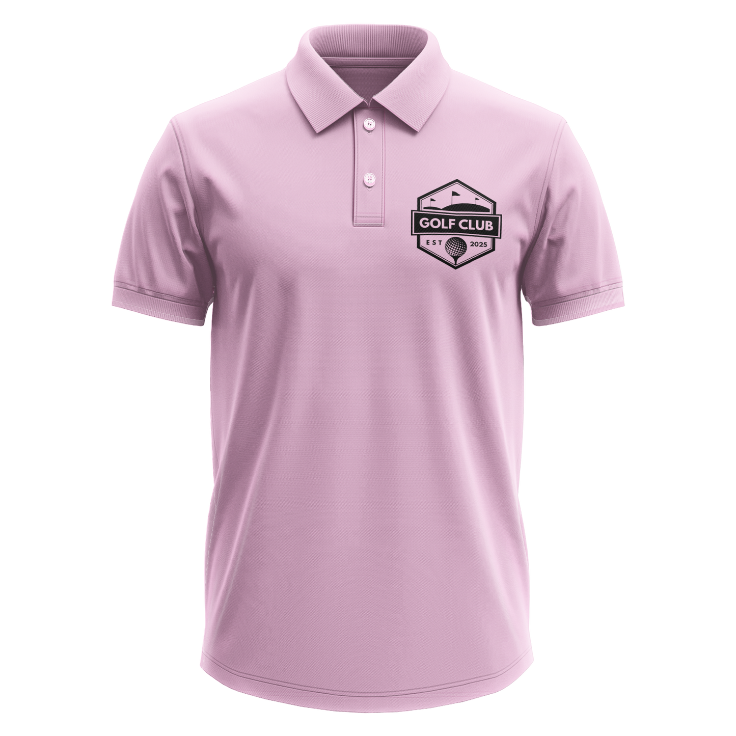 Drifit Polo Shirt: Golf Club Est. 2025 Classic Shield pocket