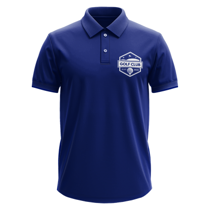 Drifit Polo Shirt: Golf Club Est. 2025 Classic Shield pocket