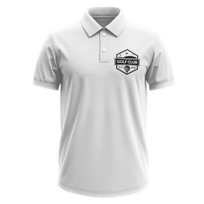 Drifit Polo Shirt: Golf Club Est. 2025 Classic Shield pocket