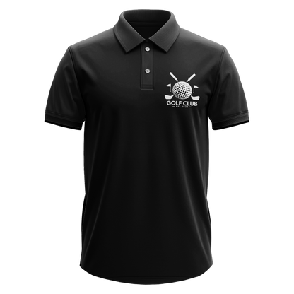 Drifit Polo Shirt: Golf Club Est. 2025 Crossed Clubs pocket