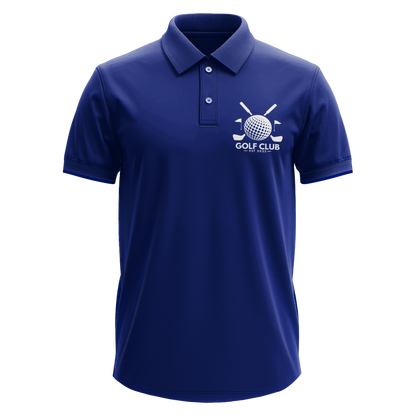 Drifit Polo Shirt: Golf Club Est. 2025 Crossed Clubs pocket