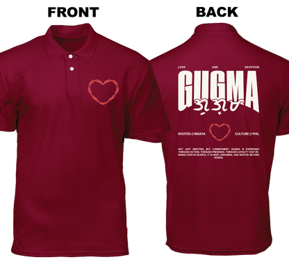 Cotton Polo Shirt: Gugma (Front and Back)