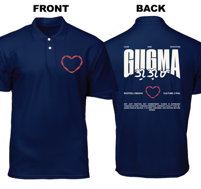 Cotton Polo Shirt: Gugma (Front and Back)