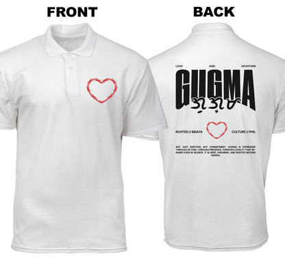 Cotton Polo Shirt: Gugma (Front and Back)