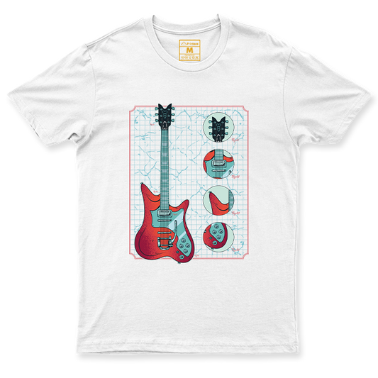 C. Spandex Shirt: Electric Guitar Parts