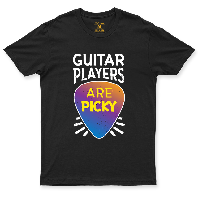 C. Spandex Shirt: Guitar Picky Pun