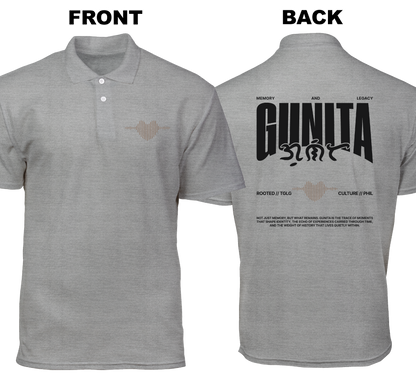 Cotton Polo Shirt: Gunita (Front and Back)