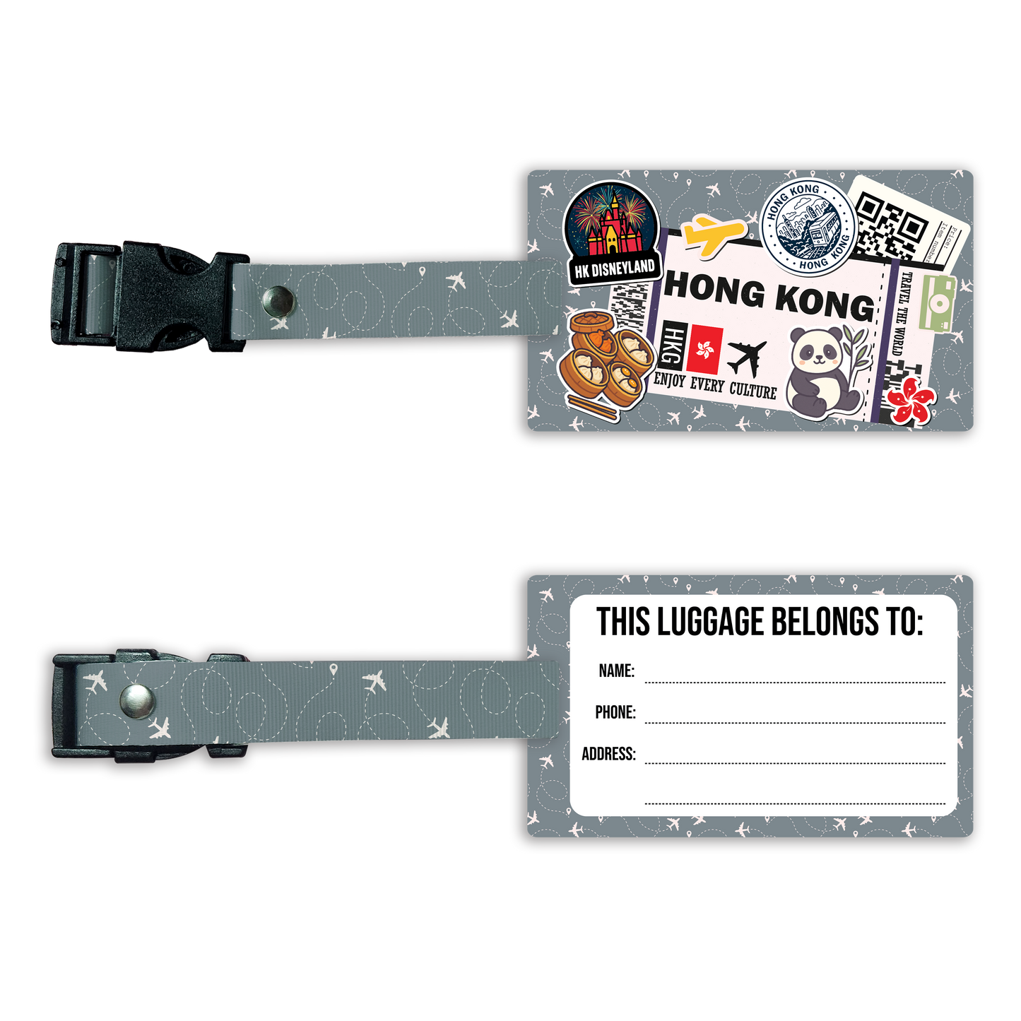 Bag Tag: Travel Hong Kong