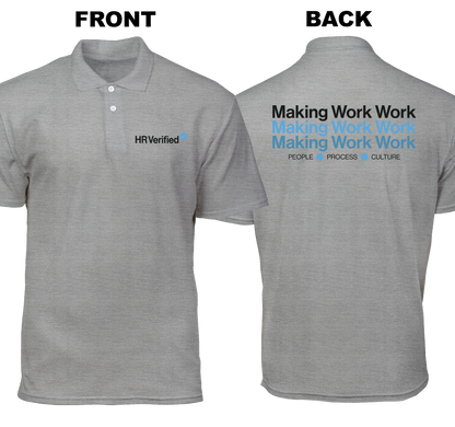 Cotton Polo Shirt: HR Verfied (Front and Back)