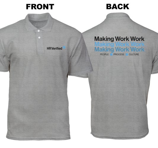 Cotton Polo Shirt: HR Verfied (Front and Back)