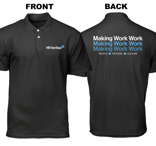 Cotton Polo Shirt: HR Verfied (Front and Back)